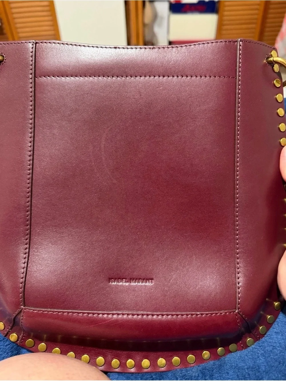 Isabel marant oskan bag burgundy never